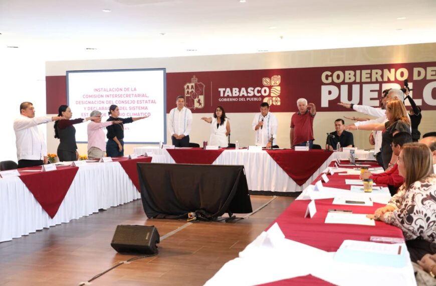 Instala Javier May Comisión Intersecretarial y Sistema Estatal de Cambio Climático