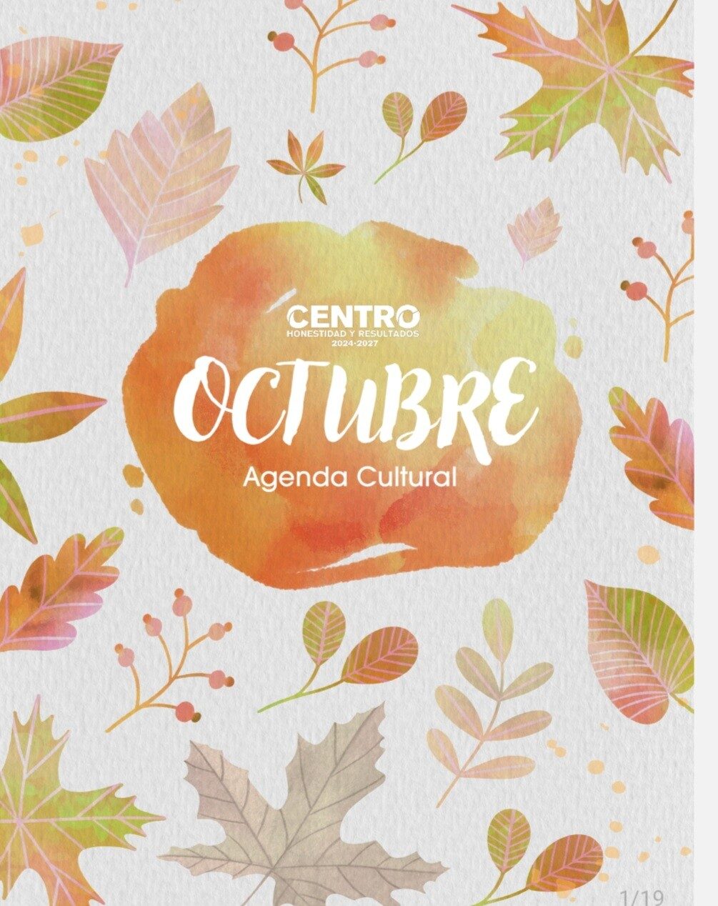 Centro presenta su Agenda Cultural de octubre con teatro, cine y exposiciones