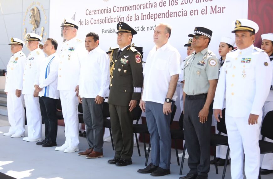 Conmemoran pueblo y Gobierno de Tabasco 200 Años de la Consolidación de la Independencia en el Mar