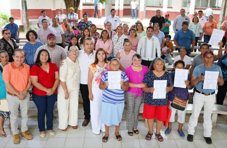 Rebasa Gobierno del Pueblo meta de títulos de propiedad en primer año de administración
