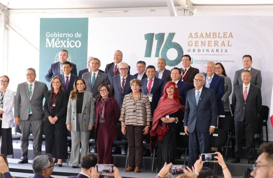 Participa Javier May en la 116 Asamblea General ordinaria del Consejo Técnico del IMSS, encabezada por la Presidenta Claudia Sheinbaum