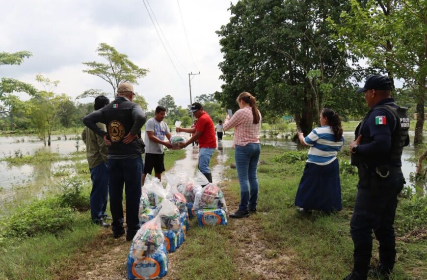 Gobierno de Tabasco fortalece apoyo humanitario ante efectos del Frente Frío N.19