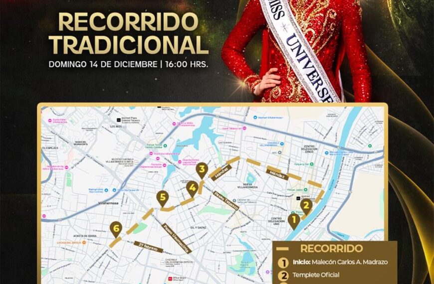 Llaman autoridades al orden para recibir a la Miss Universo 2025, Fátima Bosch, en un ambiente sano y familiar; Gobierno garantiza seguridad durante recorrido y verbena