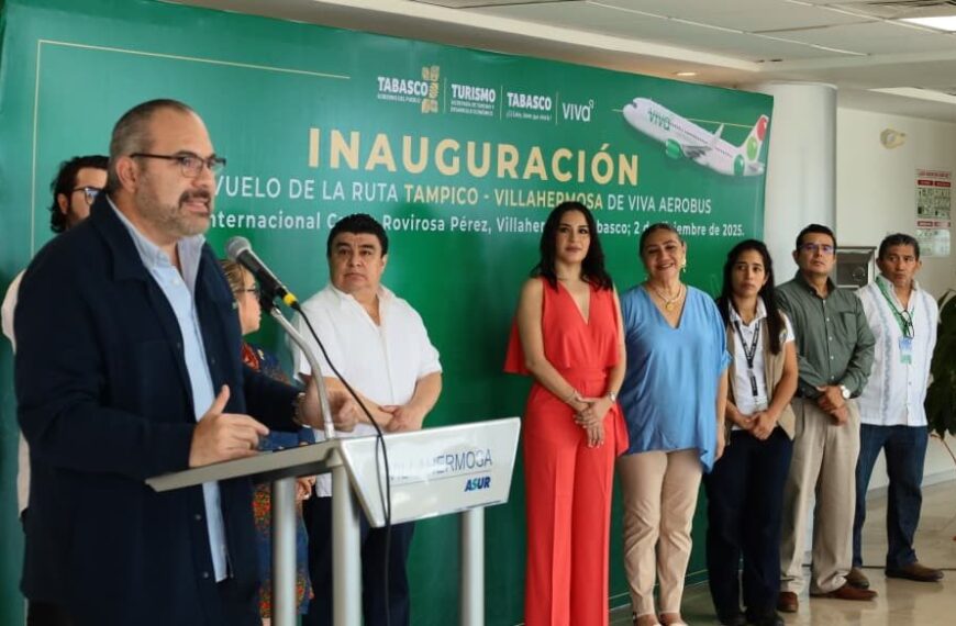 El Gobierno de Tabasco y Viva Aerobus anuncian la Nueva Ruta Aérea Directa: Villahermosa-Tampico