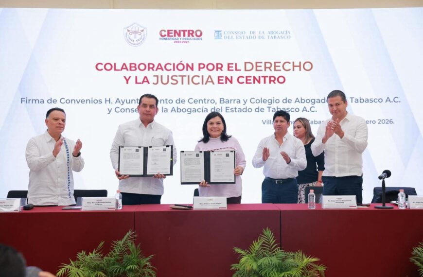 Firma Yolanda Osuna convenios con asociaciones de abogados en favor de mujeres vulnerables