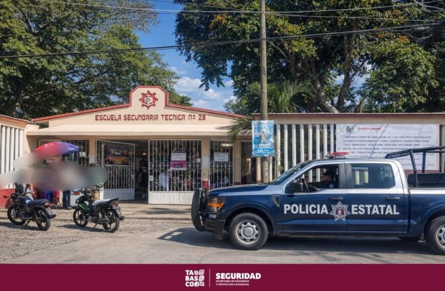 Falsa alarma de tiroteo en secundaria de Villahermosa; SSPC pide no difundir rumores