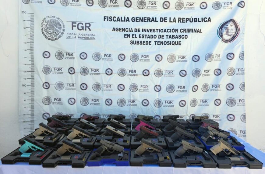 FGR obtiene vinculación a proceso en contra de dos personas detenidas junto con armas de fuego