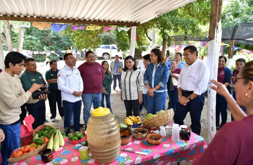 Javier May destaca reforestación comunitaria en visita a “Sembrando Esperanza”