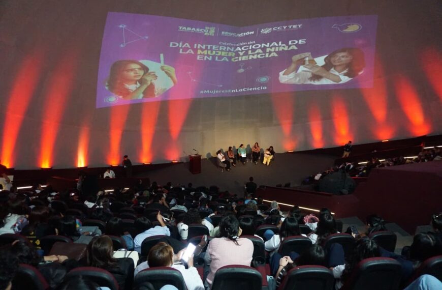 Con encuentro en el Planetario Tabasco 2000, CCYTET impulsa la participación de mujeres y niñas en la ciencia