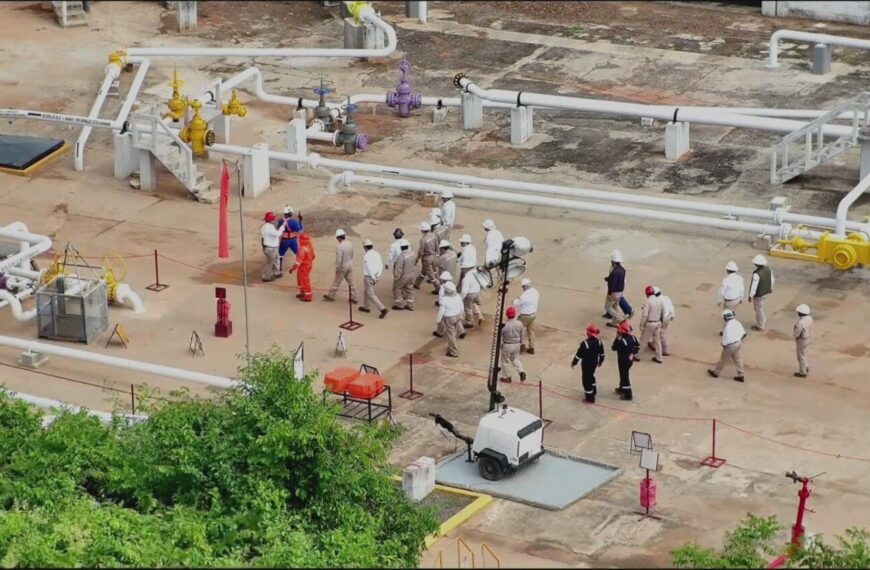 Realizan Pemex, ayuntamientos y SEMADES recorrido técnico en la Batería de Separación Agave