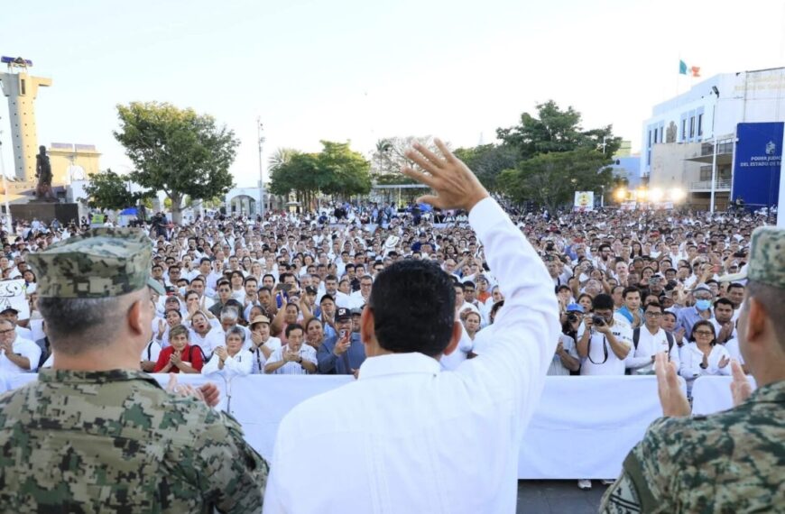 En su segunda Marcha de la Lealtad, miles de tabasqueños salen a refrendar el apoyo al gobierno de Javier May y sus programas