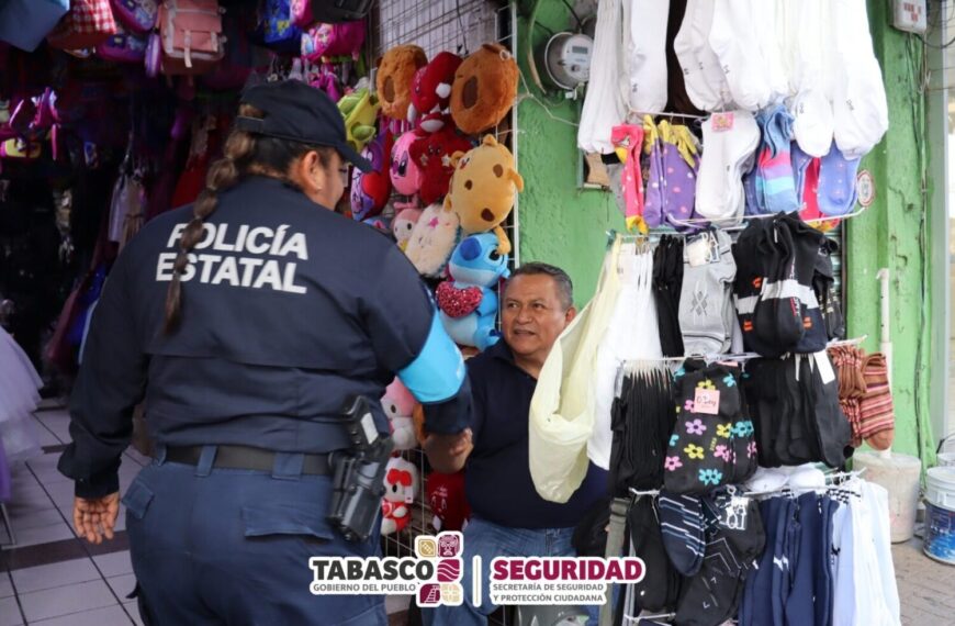 Refuerza Policía Metropolitana acciones de proximidad social en Villahermosa