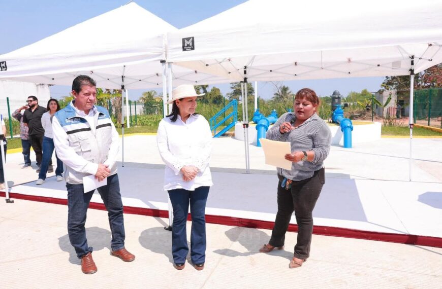 Inaugura Yolanda Osuna obras hidráulicas y de vialidades en la Vicente Guerrero y Francisco Villa