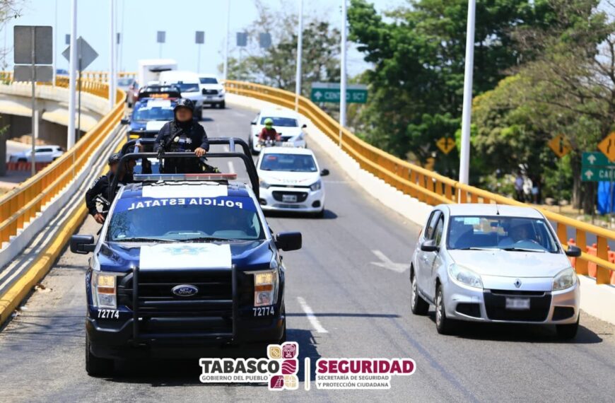 Mantiene FIRT Olmeca operativos estratégicos de seguridad para garantizar la tranquilidad de la población en Tabasco