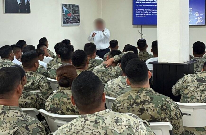 FGR capacita a primeros respondientes de la marina, en el municipio de Centla, Tabasco