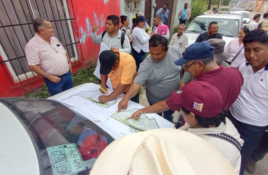 Inician trabajos topográficos para regularización de colonia Francisco Villa