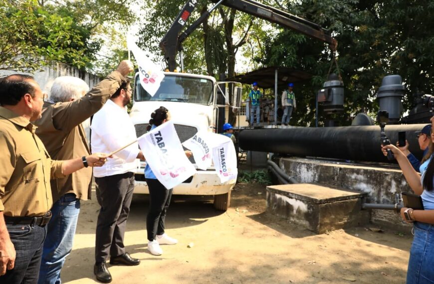 Gobierno del Pueblo pone en marcha rehabilitación del cárcamo ‘Deportiva’ en Cárdenas; inversión supera los 3.4 mdp