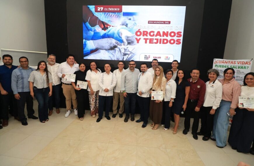 Conmemora Salud el Día Mundial del Trasplante de Órganos y Tejidos