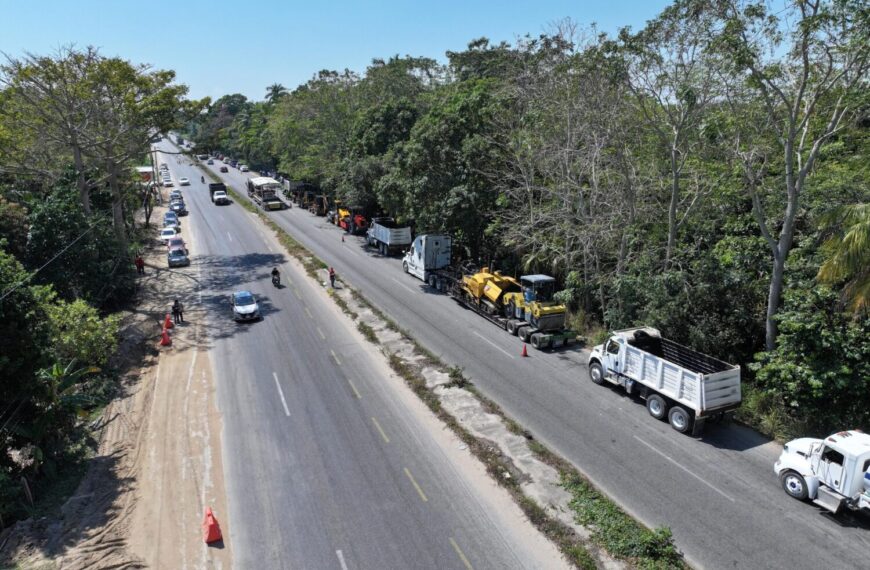 Arranca segunda etapa de modernización de la Vía Corta; Javier May pone en marcha trabajos en tramo Cunduacán-Comalcalco