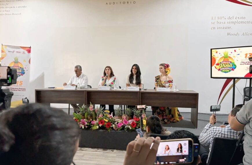 Anuncian Festival de la Piña 2026 en Huimanguillo; prevén 20 mil asistentes y derrama de 25 MDP