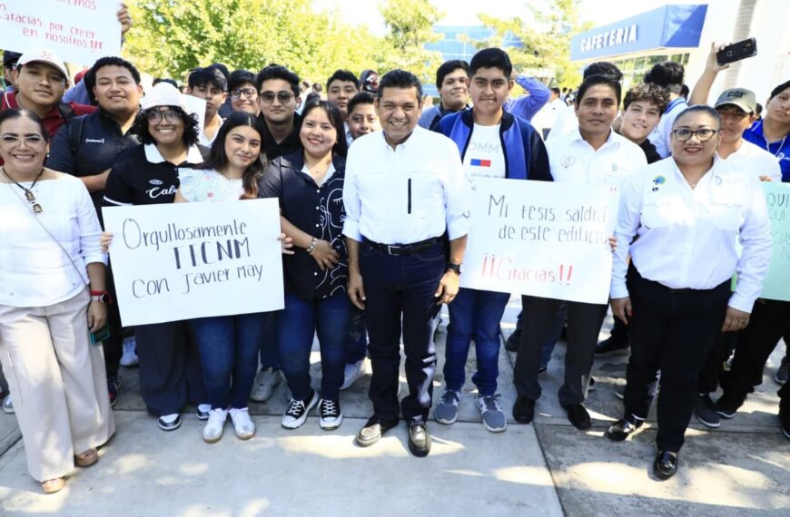 Docentes, administrativos y alumnos del Instituto Tecnológico Superior de los Ríos reconocen compromiso del Gobierno del Pueblo con la educación superior