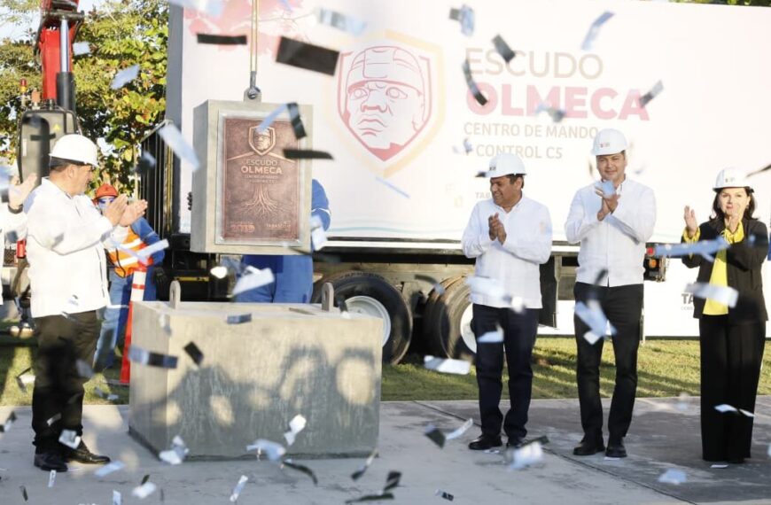 Gobierno del Pueblo inicia construcción del Escudo Olmeca que ubicará a Tabasco a la vanguardia nacional en materia de seguridad