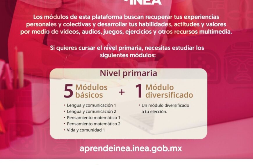 Invita IEAT a aprovechar servicios en línea para concluir primaria y secundaria