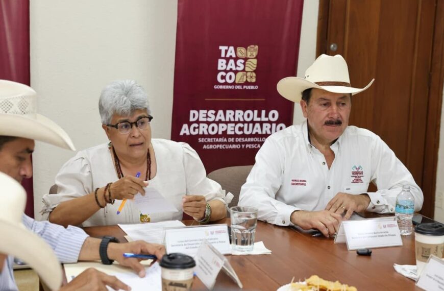 Sellan gobiernos de Tabasco y Chiapas alianza a favor de la ganadería; trazan acciones conjuntas para acelerar barrido sanitario