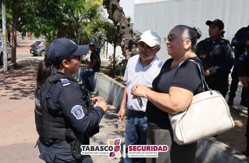 Refuerza SSPC la seguridad con el Operativo “Villahermosa Segura”