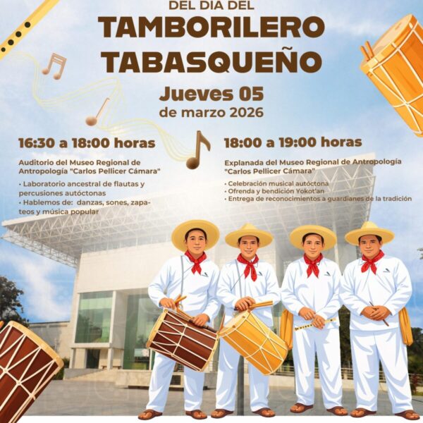 Celebrará Tabasco el 1er. Día del Tamborilero Tabasqueño con una gran fiesta cultural