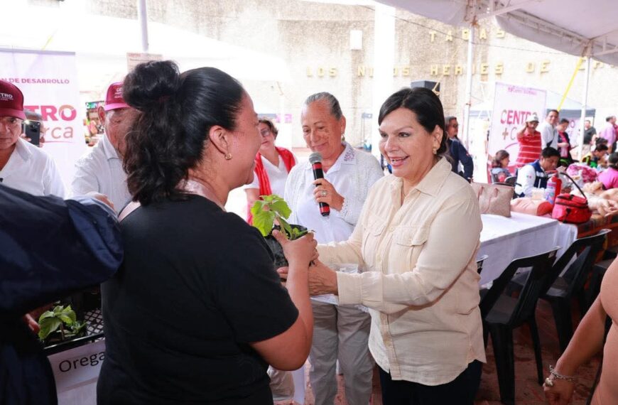 Yolanda Osuna: Con Centro +Cerca se atienden en territorio las necesidades en la colonia Gil y Sáenz