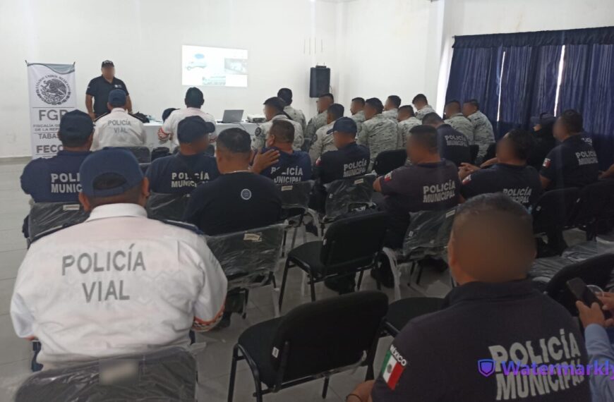 FGR lleva a cabo capacitación a primeros respondientes de los tres niveles de gobierno en Emiliano Zapata, Tabasco