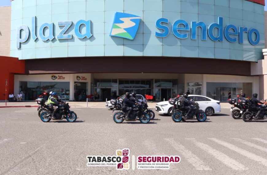 Continúa el Operativo “Villahermosa Segura” trabajando por la tranquilidad de las familias tabasqueñas