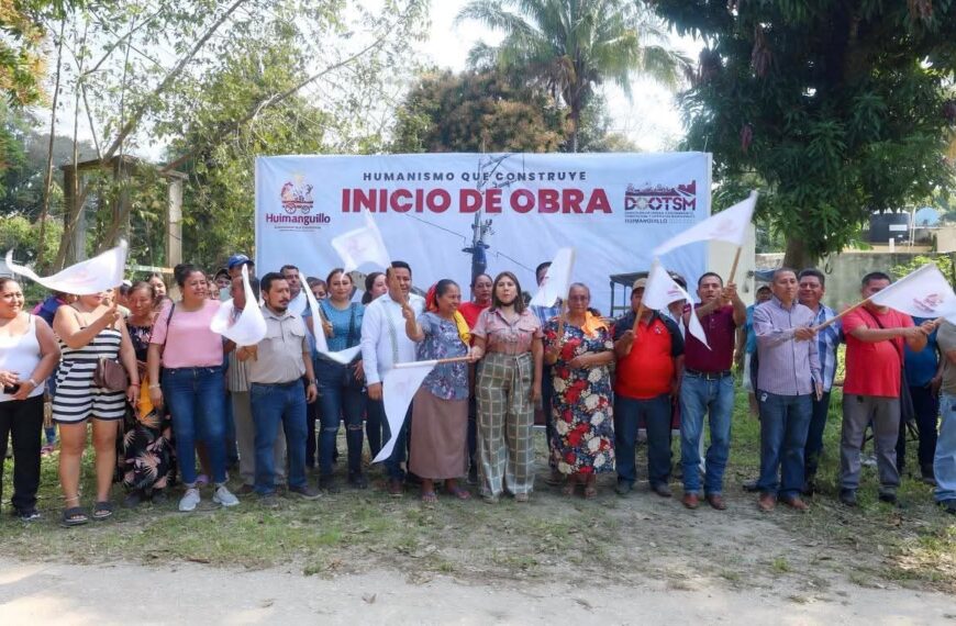 Alcaldesa de Huimanguillo da banderazo a mantenimiento eléctrico en La Vencedora