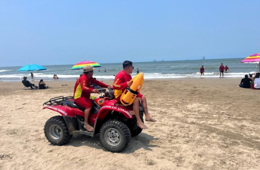 Saldo blanco en playas y balnearios de Tabasco