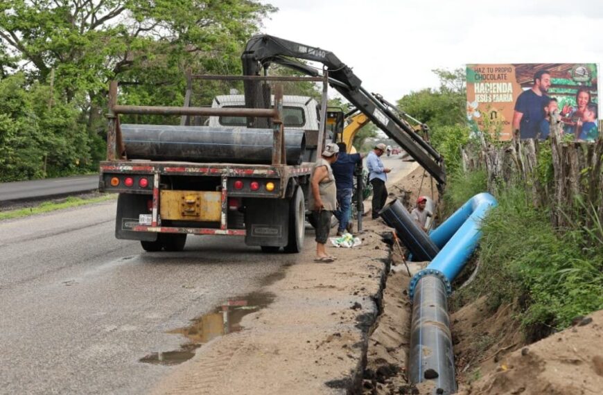 Avanza construcción de Acueducto Cunduacán-Comalcalco