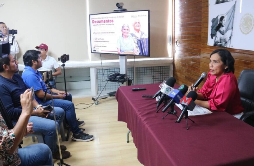 Tabasco listo para el registro de la credencial del Servicio Universal de Salud, para adultos mayores de 85 años