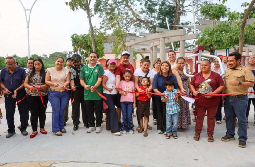 Rehabilitan Parque La Paz; lo devuelven a las familias como espacio digno de convivencia