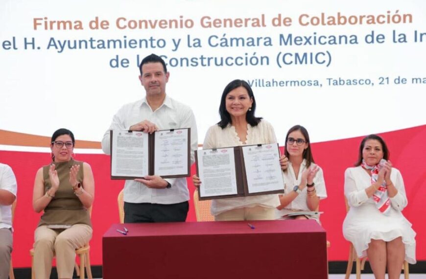 Firman Centro y CMIC convenio para impulsar más capacitaciones y propiciar equidad laboral