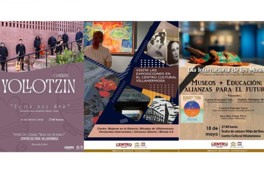 Invita Centro a disfrutar la Agenda Cultural de mayo con exposiciones, música y actividades para la familia