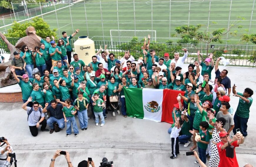 El Centenario 27 de Febrero abrió sus puertas para que tabasqueñas y tabasqueños disfrutaran de la inauguración del Mundial