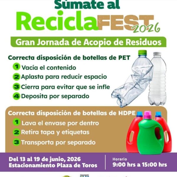 Hoy comienza por segunda ocasión el ReciclaFest 2026