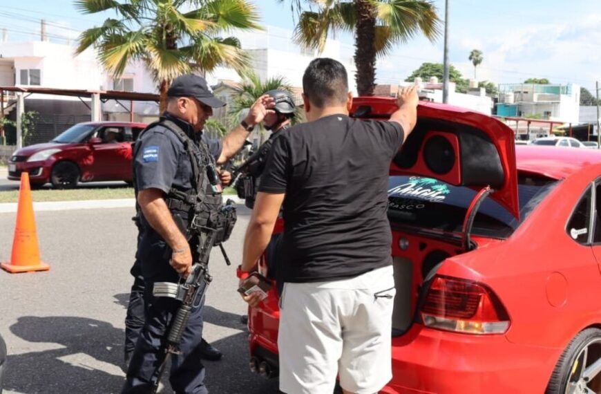 SSPC despliega operativo de seguridad en Comalcalco