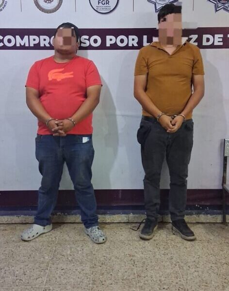 Detiene SSPC a dos sujetos por conducir vehículo con reporte de robo en Centro