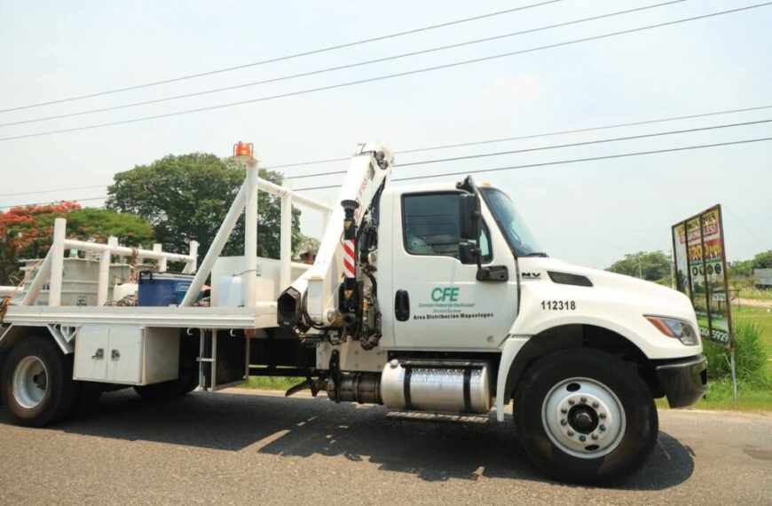 Trabajos de mantenimiento programado por CFE Zona Chontalpa