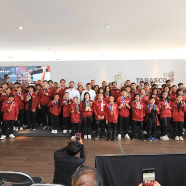 Reconocen atletas y entrenadores que beca deportiva del Gobierno del Pueblo ha permitido que Tabasco gane medallas en competencias nacionales