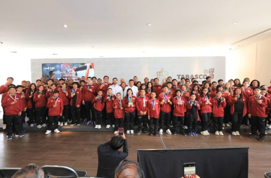 Reconocen atletas y entrenadores que beca deportiva del Gobierno del Pueblo ha permitido que Tabasco gane medallas en competencias nacionales