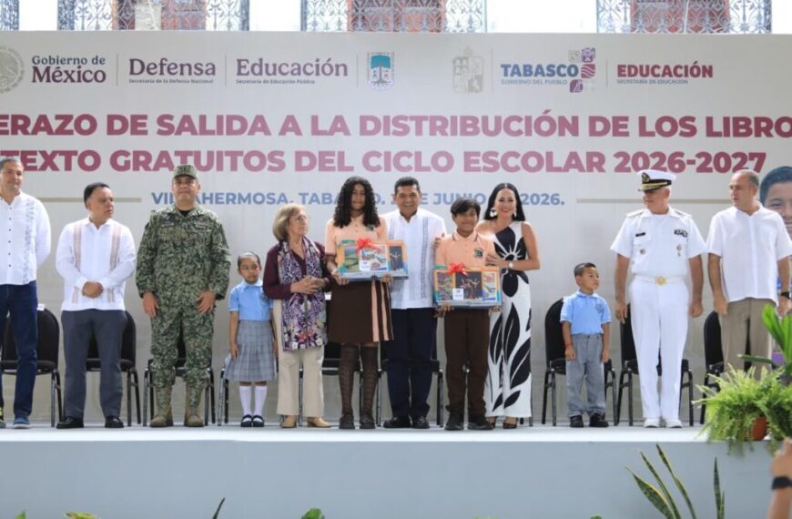En Tabasco comienza el reparto de 3 millones 200 mil libros de texto gratuitos para el ciclo 2026-2027