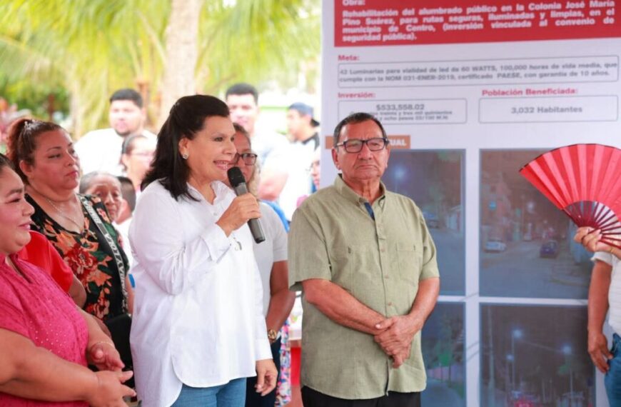 Impulsa Yolanda Osuna integración comunitaria con Jornada de Centro +Seguro en Tierra Colorada