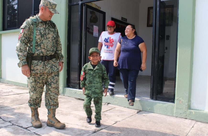Fuerzas Armadas cumplen el sueño de José Guillermo al convertirlo en “Soldado por un Día”